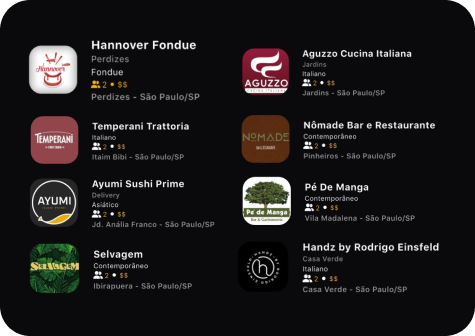 Restaurantes para jantar a dois